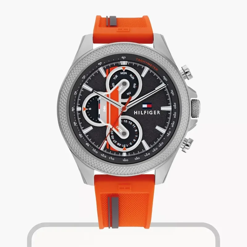 Tommy Hilfiger Clark Multifunction Orange Men’s Watch- 1792084